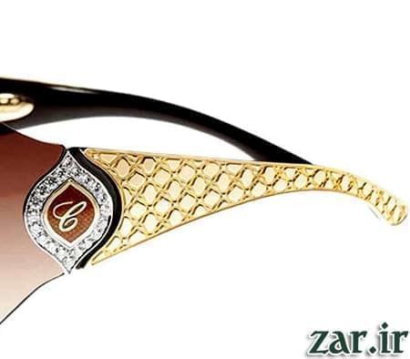  عینک طلا و جواهر چوپارد