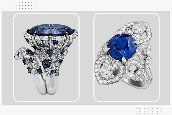 خرید و قیمت انگشتر یاقوت کبود آبی طلا زنانه و جواهر - سایت زر