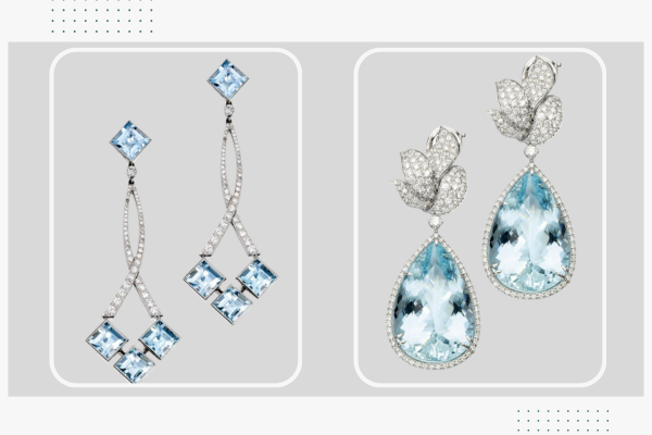 خرید و قیمت گوشواره توپاز زنانه طلا و جواهر الماس - سایت زر