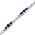 دستبند طلای سفید زنانه با نگین یاقوت: مدل BRF1001