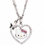 آویز کودکانه طلای سفید با نگین تورمالین و یاقوت مدل: PDC1013