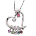 آویز کودکانه طلای سفید با نگین رنگارنگ مدل: PDC1003