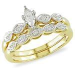 حلقه زنانه طلا زرد با نگین الماس : مدل RwDF1001