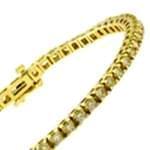 دستبند طلا زرد با نگین الماس مدل : bgf1039