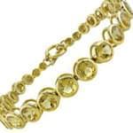 دستبند طلا زرد با نگين سيترين مدل : bgf1087 