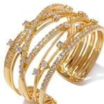 دستبند طلا زرد با نگین الماس مدل : bgf1000