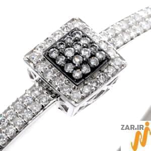 دستبند طلا سفید با نگین الماس مدل : bgf1100