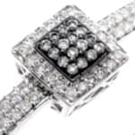 دستبند طلا سفید با نگین الماس مدل : bgf1100