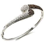 النگو طلا سفید با نگین الماس : مدل bgm1030