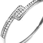 النگو طلا سفید با نگین الماس : مدل bgm1034