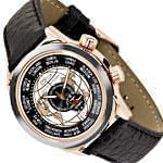 ساعت طلای گلی رنگ