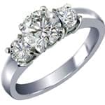 حلقه سفید با نگین الماس: مدل sgf1028