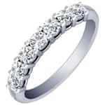 حلقه طلا سفید با نگین الماس: مدل sgf1049