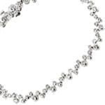 دستبند طلا سفید با نگین الماس مدل : bgf1129