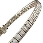 دستبند طلا سفید با نگین الماس مدل : bgf1131