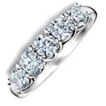 حلقه طلا سفید با نگین الماس: مدل sgf1068