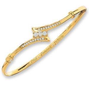 النگو طلا زرد با نگین الماس تراش برلیان :مدل bgm1038