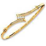 النگو طلا زرد با نگین الماس تراش برلیان :مدل bgm1038