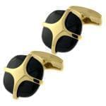 دکمه سر دست طلا زرد با نگین انیکس مدل :cdm1005