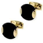 دکمه سر دست طلا زرد با نگین انیکس مدل :cdm1012