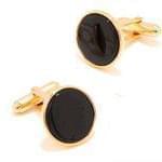 دکمه سر دست طلا زرد با نگین انیکس مدل :cdm1021