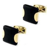 دکمه سر دست طلا زردبا نگین انیکس مدل :cdm1047