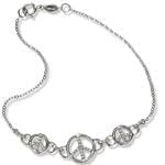 پابند طلا سفید با نگین الماس مدل : adf1010