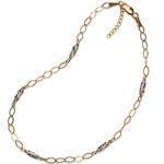 پابند طلا سفید و زرد مدل : adf1018