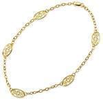 پابند طلا زرد مدل : adf1031