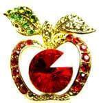 سنجاق سینه طلای زرد با نگین یاقوت مدل: bdf1010