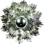 سنجاق سینه طلای سفید با نگین مروارید مدل: bdf1030