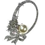 سنجاق سینه طلای سفید با نگین الماس مدل: bdf1032