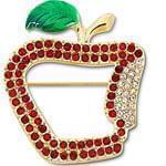 سنجاق سینه طلای زرد با نگین زمرد مدل: bdf1036