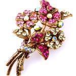 سنجاق سینه طلای زرد با نگین تورمالین مدل: bdf1043