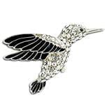 سنجاق سینه طلای سفید با نگین انیکس مدل: bdf1044