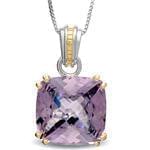 آویز طلا سفید و زرد با نگین آمتیس مدل: pdf1108