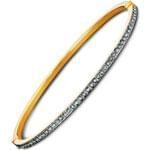 دستبند النگویی طلا زرد با نگین الماس مدل: bdf1048