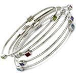 ست النگو طلای سفید با نگین الماس مدل:bgf1036