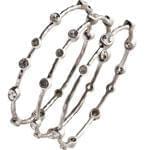 ست النگو طلای سفید با نگین الماس مدل:bgf1038