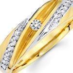 حلقه مردانه طلای زرد و سفید با نگین برلیان: مدل rdm1051