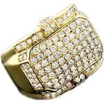 انگشتر مردانه طلای زرد با نگین برلیان: مدل rdm1075