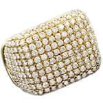 انگشتر مردانه طلای زرد با نگین برلیان: مدل rdm1077