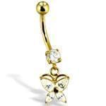 آویز طلا زرد با نگین الماس مدل: gdc1042