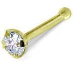 آویز بینی طلا زرد با نگین توپاز مدل: ngf1003