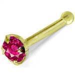 آویز بینی طلا زرد با نگین تورمالین مدل: ngf1015