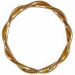 آویز بینی طلا زرد بافت حلقه ای مدل: ngf1026