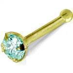 آویز بینی طلا زرد با نگین توپاز مدل: ngf1033