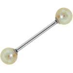 آویز ابرو طلا سفید با نگین مروارید مدل:egf1001