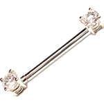 آویز ابرو طلا سفید با نگین الماس مدل:egf1004