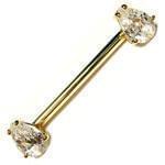 آویز ابرو طلا زرد با نگین الماس مدل:egf1006